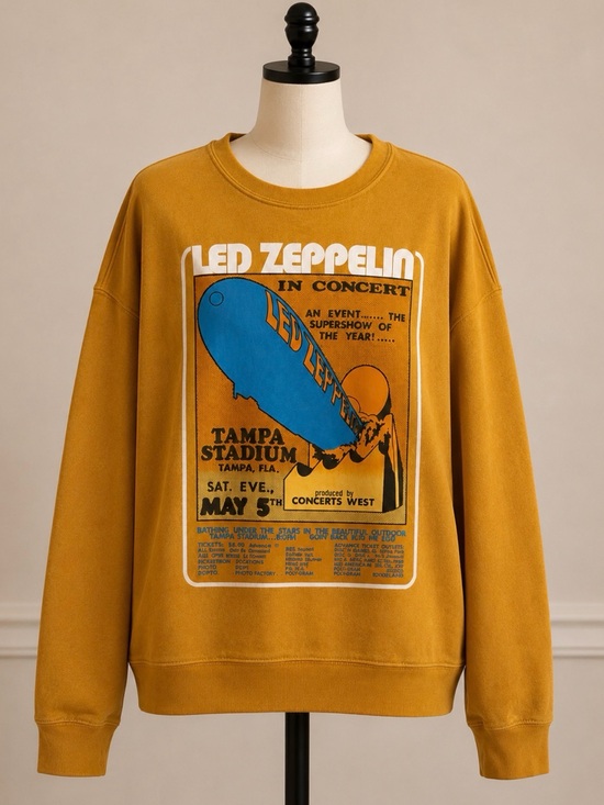 Other - Graphic Crewneck Sweatshirt - Mustard